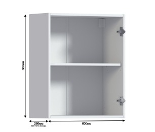 Дублин шкаф 60 навесной с фасадом