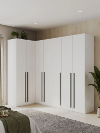 Угловой шкаф для одежды распашной с ящиками София 2200х2500х1300 мм