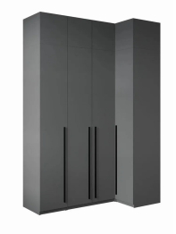 Угловой шкаф для одежды распашной с ящиками и антресолью, София, 2600х1700х900мм