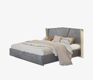 Кровать Шер КРП-23-М-16 с подъемным механизмом, дуб серый/alpina 14