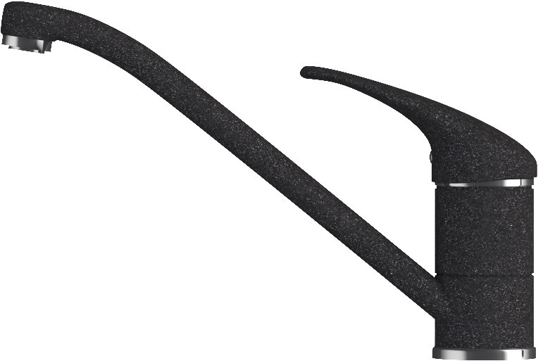 Смесители, Смеситель кухонный низкий в тон мойки Polygran