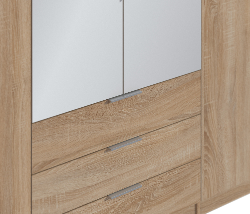 Для одежды, Николь СБ-2593/1 Шкаф 6-ти дверный