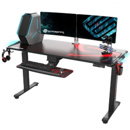 Стол для для компьютера c электрической регулировкой по высоте и RGB-подсветкой