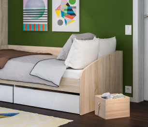 Кровать Мамбо СБ-2372.Н с матрасом Сити - Бормио 900*2000