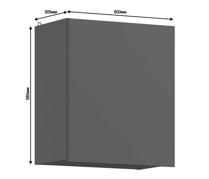 Леон, Леон шкаф навесной 1 дв 50х59 см
