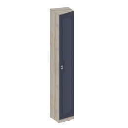 Шкаф Лежер ШК-3122, дуб серый, холст сапфировый