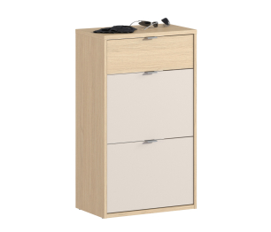 Обувница Афина СБ-3318 Дуб Винченца/Дуб Винченца,Кашемир серый