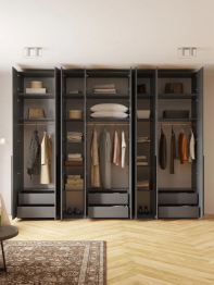 Шкаф распашной 8-ми дверный с антресолью София 2600х3200х520 мм