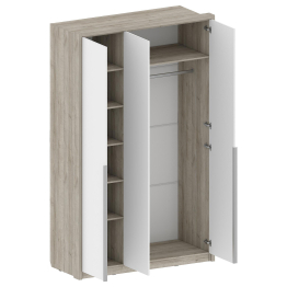 Шкаф Анима ШК-3201, дуб серый, белый