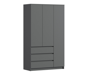 Шкаф 3 дверный с ящиками Леон СБ-3363