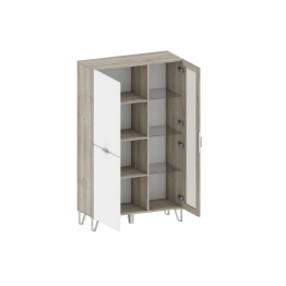 Шкаф Анима ШК-3022, дуб серый, белый