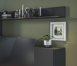 Стенка Медея СБ-3389 Диамант серый