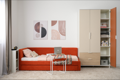 Шкаф Марвэл 16.317.03, белый, сатин, плэйн, безмолвная пустыня