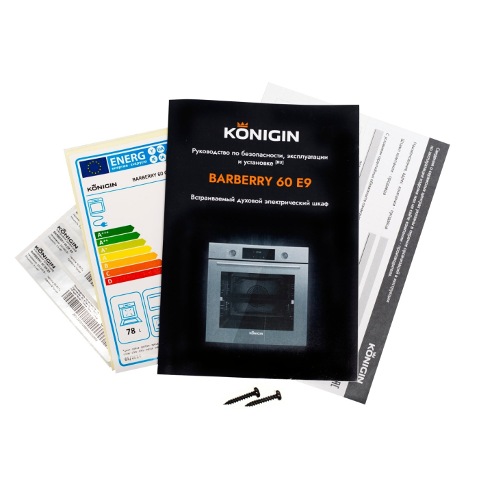 Духовые шкафы, Шкаф духовой электрический Konigin Barberry 60 GR E9