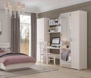 Стол письменный Лотос ПС-801, бодега белая