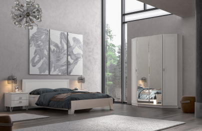 Шкаф Лежер ШК-3122, бодега белая, холст белый