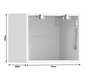 Регина корпус для шкафа навесного горизотнального 1 дв 45х36 см