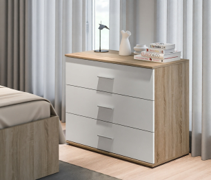 Мамбо Спальня Комплект 3 Дуб Сонома/Белый