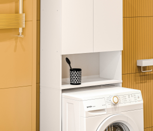 Стеллаж Альфа СБ-3485 Белый