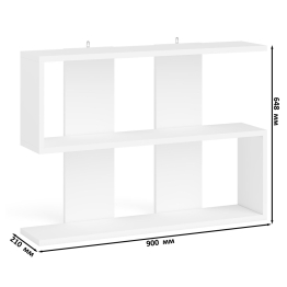 Комод на восемь ящиков Мори со столом для компьютера МС-6 левый и навесной полкой