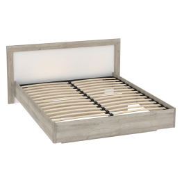 Кровать Анима КР-320-16-16, 1,6*2,0, дуб серый, белый