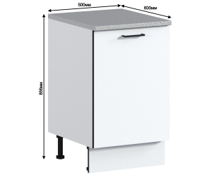 Метод стол 1 дв, 50х86 см