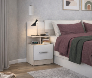 Уют СБ-2748/1 Тумба Авиньон,Белый/Белый