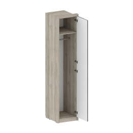 Шкаф Шер ШК-2325, дуб серый, айронвуд серебро