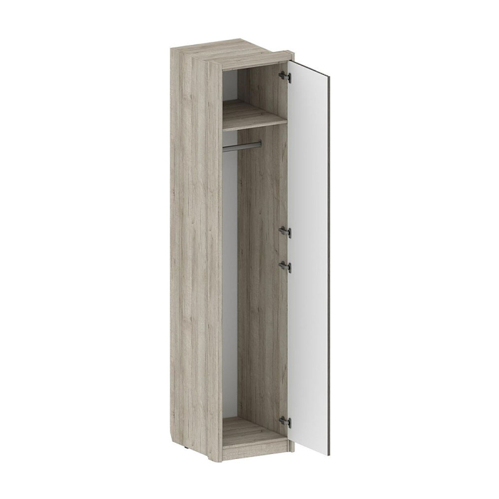 Для одежды, Шкаф Шер ШК-2325, дуб серый, айронвуд серебро