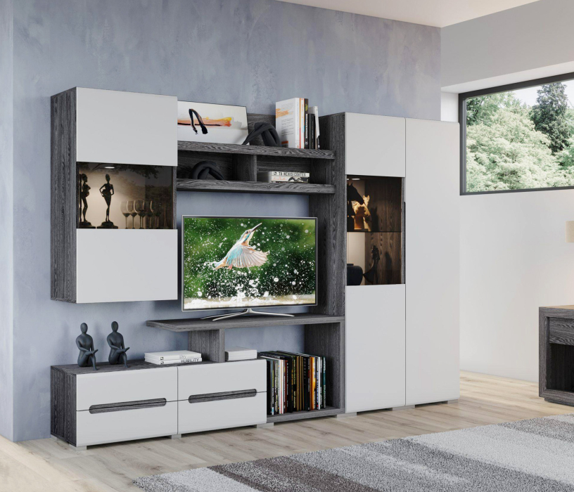 Настенные полки, Полка Уна Лофт ПЛ-1902, черный ясень