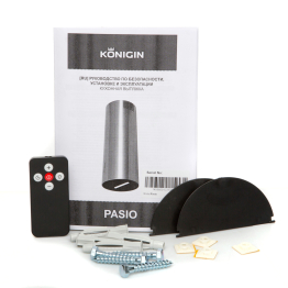 Кухонная вытяжка Konigin Ester Gold/Black Glass 31