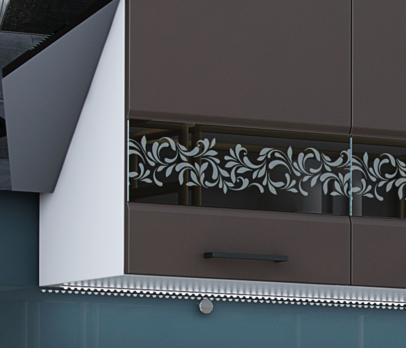 Кухонные гарнитуры, Кухня Милена 2,0 м Смоки софт/Вяз МДФ