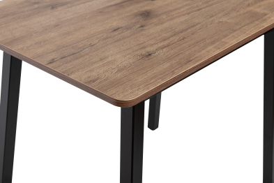 Стол раздвижной DAIKO 1Р, металл Черный, Дуб велингтон