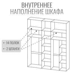 Шкаф Болонья в спальню