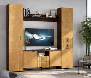 Полки для шкафа ПЛ-3002, дуб апрель темный