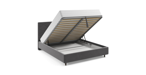 Кровать Lineaflex Аликанте Сканди Newtone Antracite 160x200