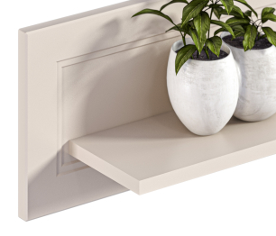 Полка Ассоль СБ-3431 Кашемир серый,МДФ Кашемир