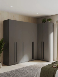 Угловой шкаф для одежды распашной с ящиками, София, 2200х2500х1300мм