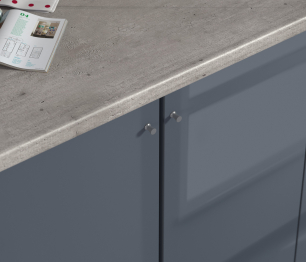 Кухонный гарнитур Катя Белый/МДФ Белый глянец,Графит глянец/МетрополитанR5