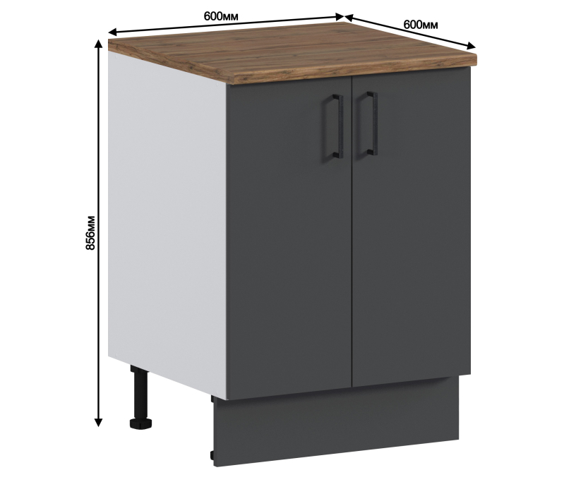 Напольные, Кейл стол 2 дв, 60х86 см