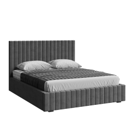 Кровать двуспальная Болонья велюр 180х200 см