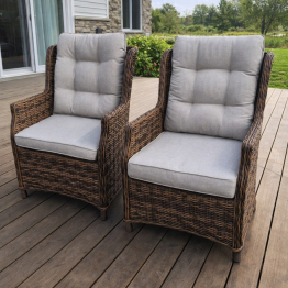 Кресло NICOLE коричневое