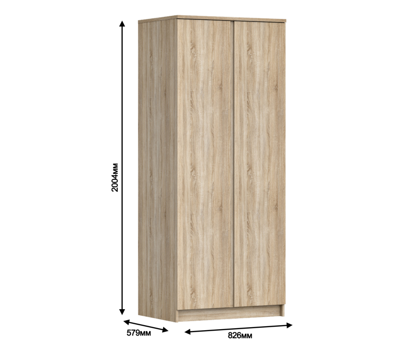 Для одежды, Шкаф 2-х дверный Кито СБ-2309