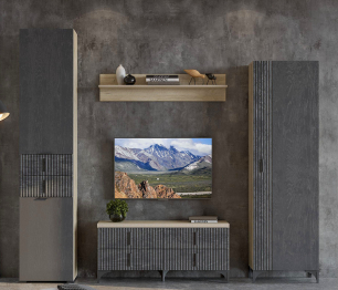 Полки для шкафа ПЛ-3001, дуб серый