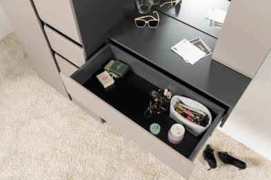 Тумба подвесная Сидней 16.156, антрацит, веллюто капучино