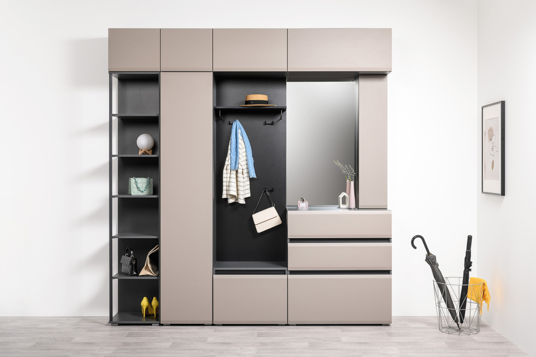 Стеллажи, Стеллаж угловой Сидней 16.425, антрацит