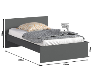 Кровать (1200) Леон/Бруклин СБ-3367