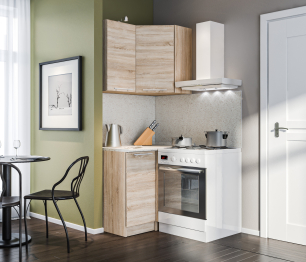 Кухня угловая Ангелина Классик Дуб Сонома 98 см