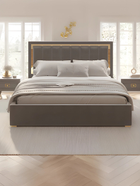 Кровать Валенсия с подъемным механизмом 180х200 см велюр, золото