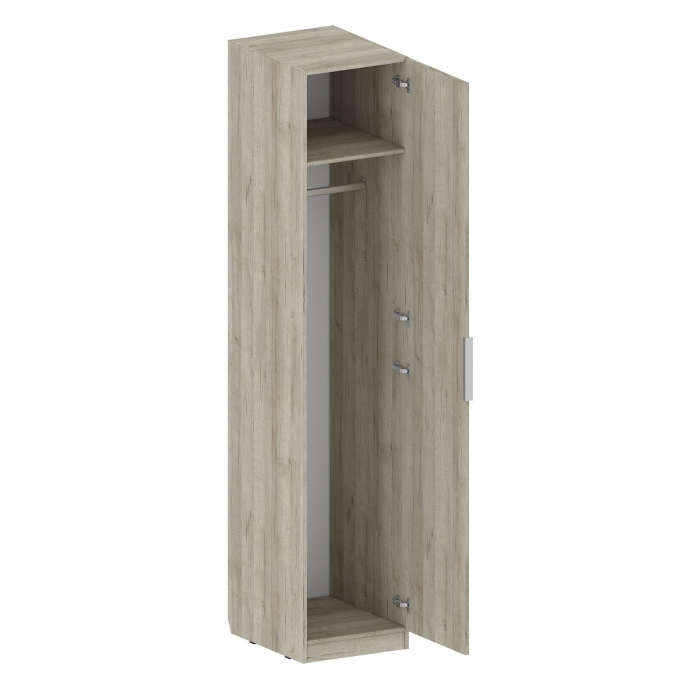 Для одежды, Шкаф Лежер ШК-3124, дуб серый